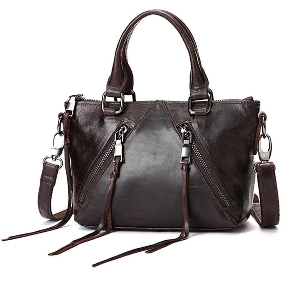 Женская сумка мессенджер из натуральной кожи маленькая роскошная через плечо