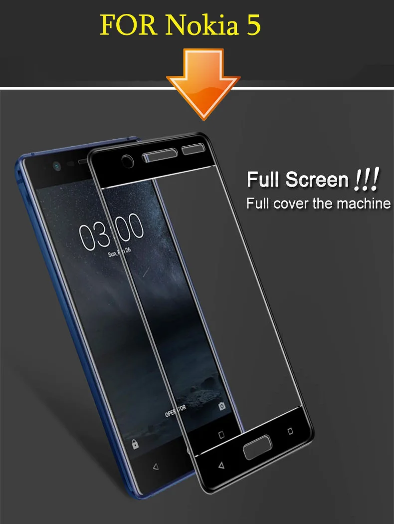 Imak удивительный Анти-взрыв 2.5D протектор экрана для Nokia 5 6 7 7Plus 8 полное покрытие защитная пленка из закаленного стекла Олеофобная