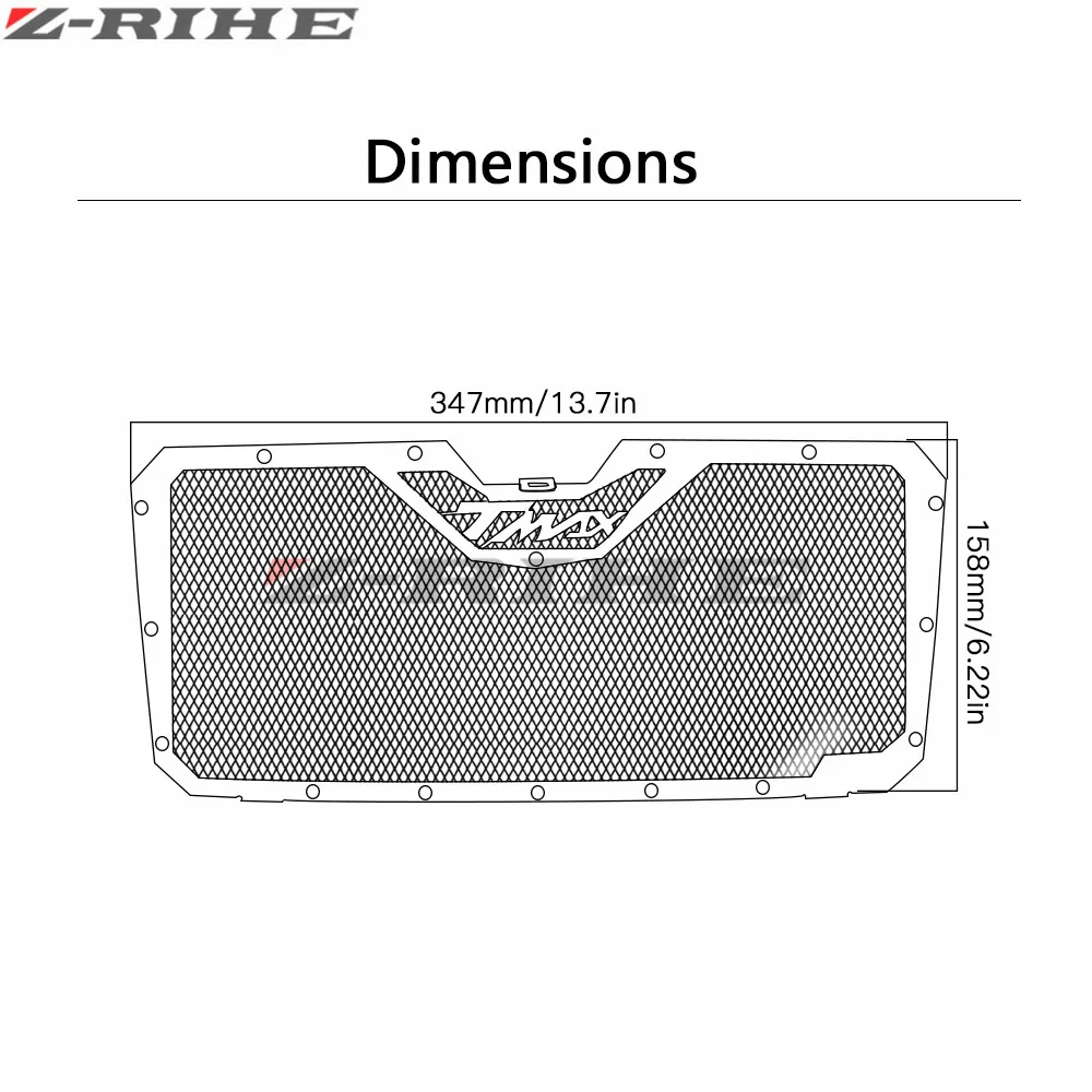 ZRIHE 4 Colors Motorcycle Radiator Guard Cover Protector Stainless Steel Grille motorbike motocross For Yamaha Tmax 530 | Автомобили и