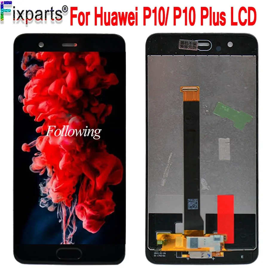Huawei P10 Plus ЖК-дисплей+ сенсорная панель дигитайзер в сборе с рамкой VKY-L09 VKY-L29 Замена huawei P10 ЖК-VTR-AL00