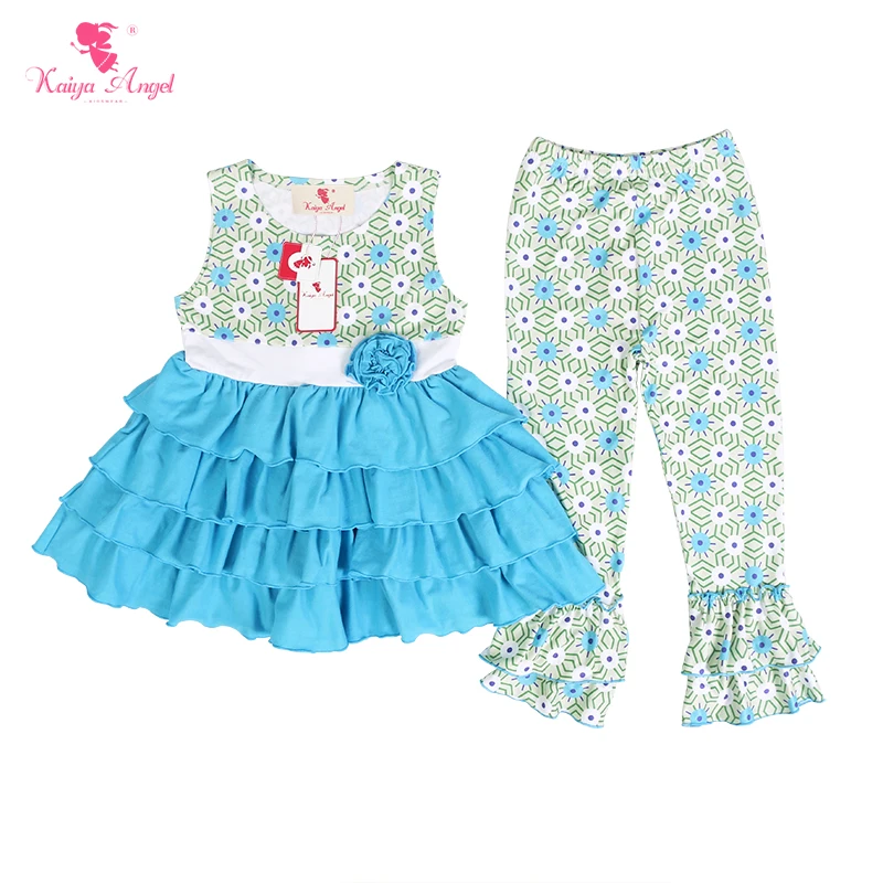 Kaiya Angel/комплект модной детской одежды из 2 предметов для девочек Небесно Голубой