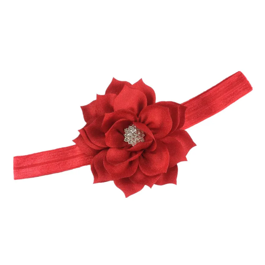 

50 шт./лот, 8-8,5 см двойной лотос атласный лист с горным хрусталем для бурения воды лента для волос 20 видов цветов Лидер продаж