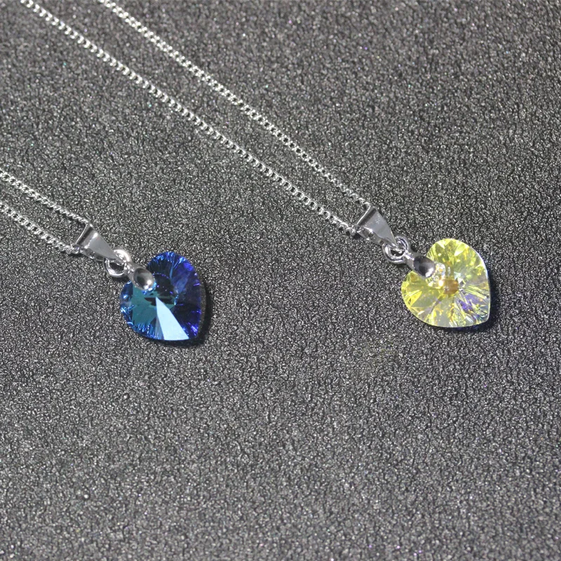 Анка мини XILION стильный элегантный кулон &quotСердечко&quot Серебряный Цвет форме