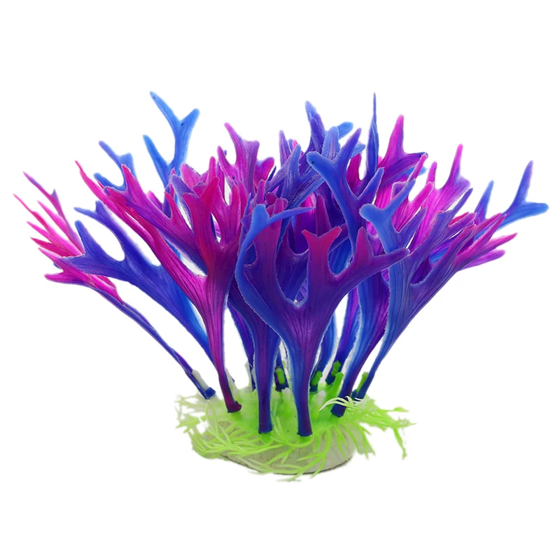 Украшения для аквариума нетоксичные Декоративные искусственные сорняки водное