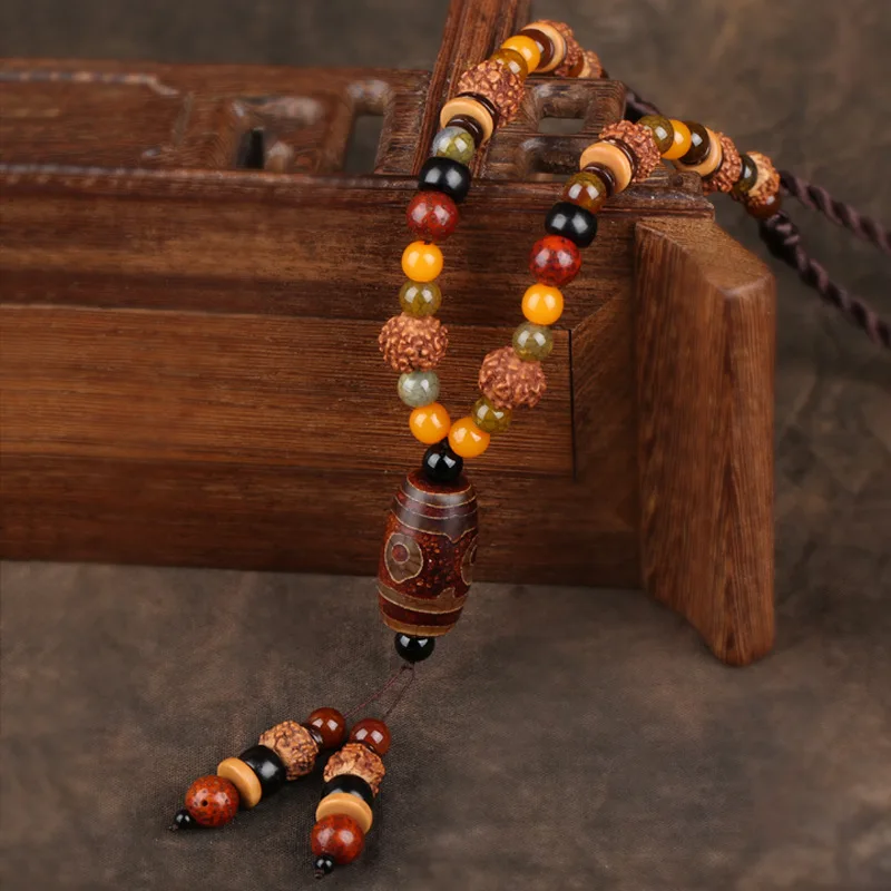 Уникальные ювелирные изделия rudraksha ручная работа с бусинами оригинальное