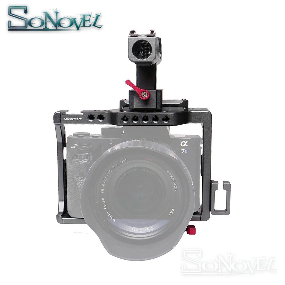 WARAXE A7 Камера клетка Rail ручка Встроенный Quick Release подходит Arca Swiss для sony A7R A7S A7II A7RII