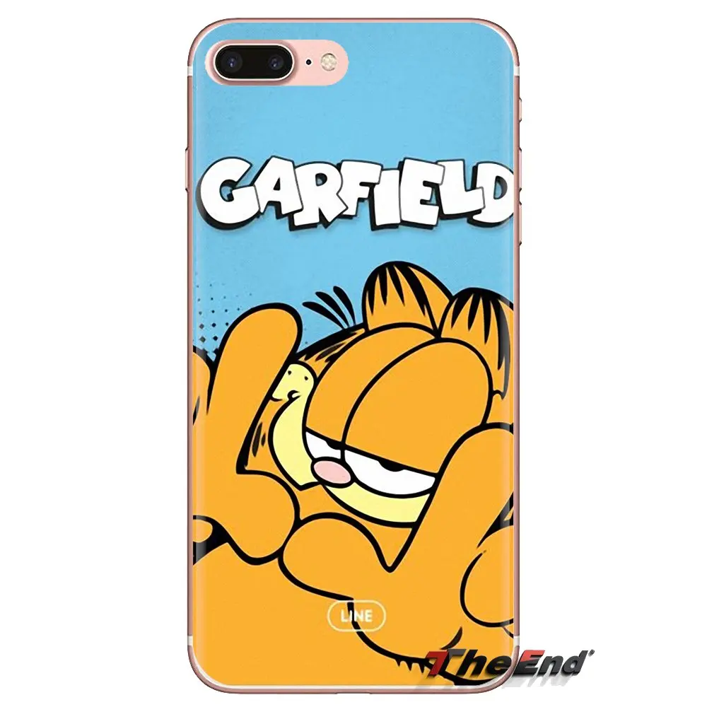 Garfield Soft Transparent Shell Covers For Huawei G7 G8 P7 P8 P9 P10 P20 P30 Lite Mini Pro P Smart Plus 2017 2018 2019 |