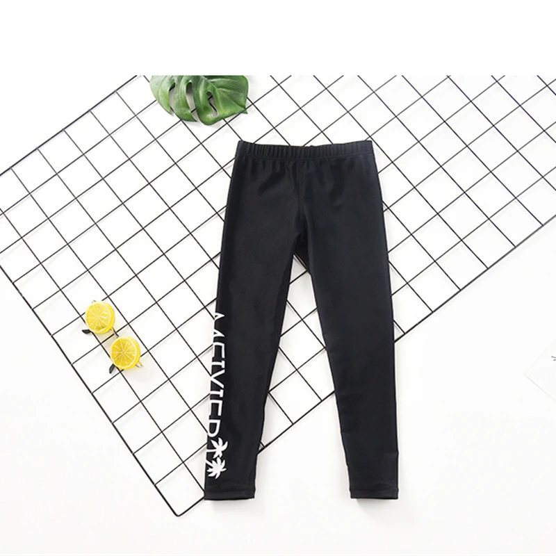 

MEIYIER 2020 Quick dry long swimming pants for kids Separates high quality boys girls swimsuit legging black swimwear for child
