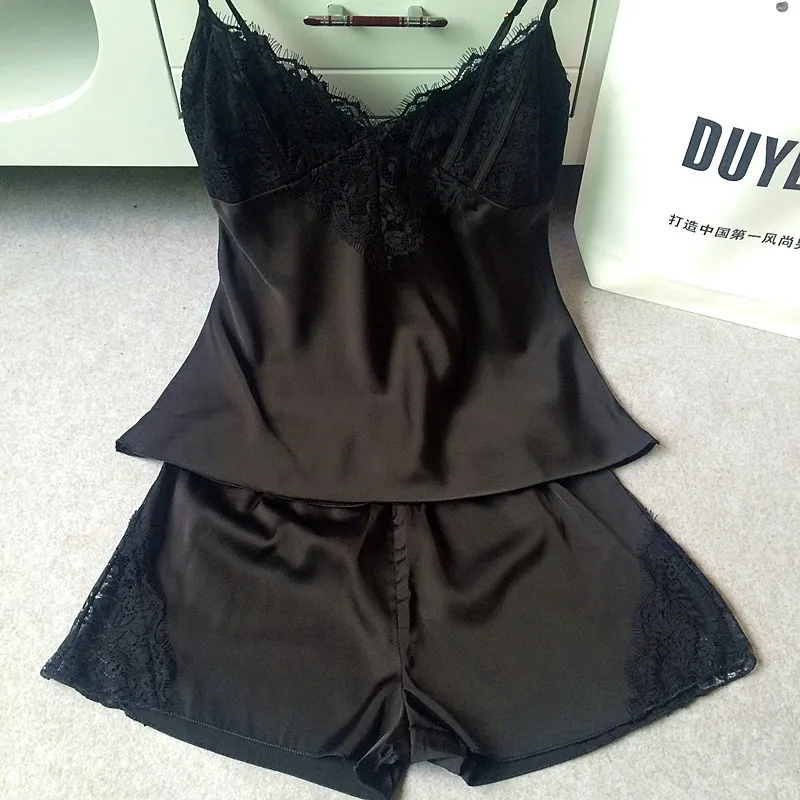 Пижама из натурального шелка брендовая Европейская Новинка Нижнее белье на