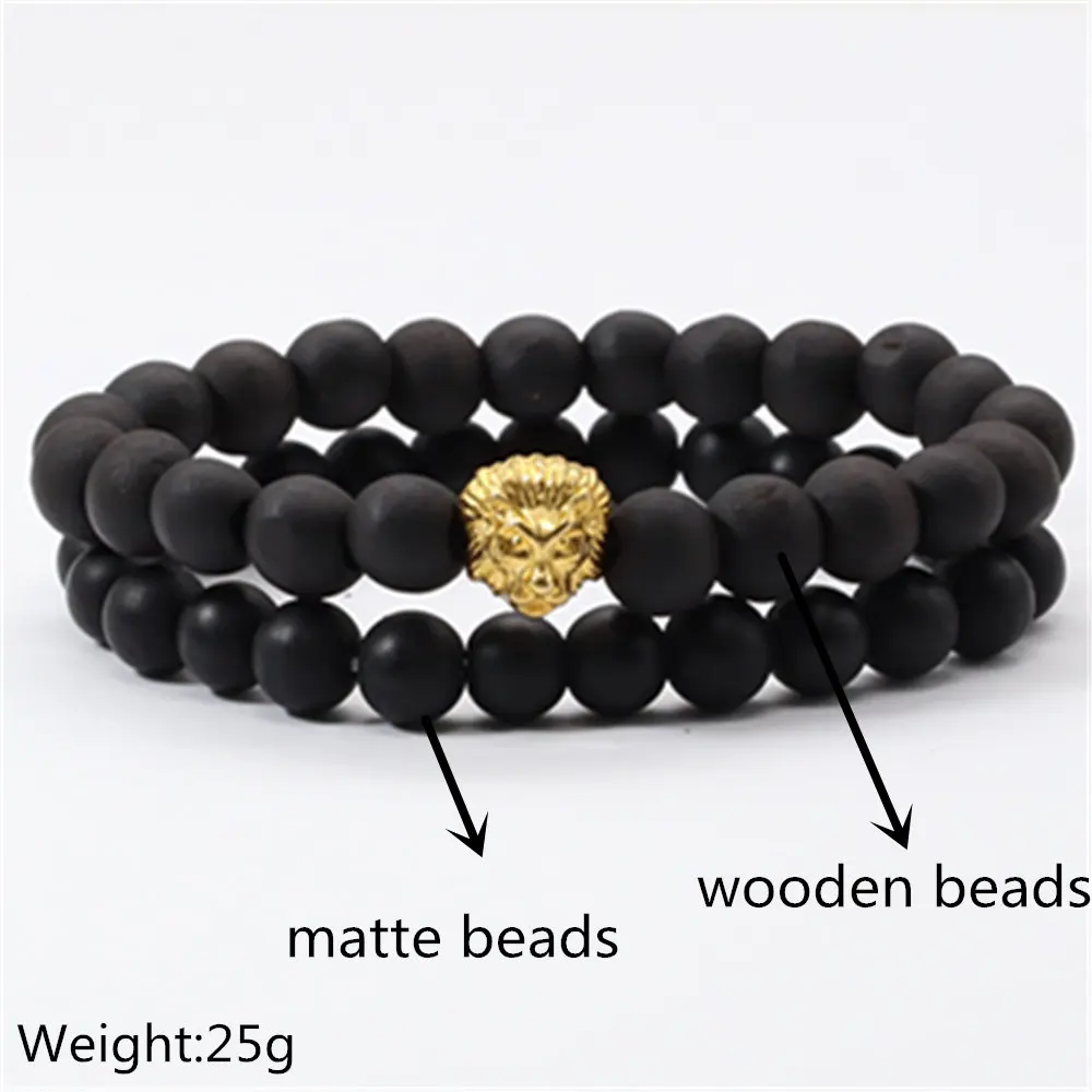 Браслеты мужские и женские винтажные с бусинами из натурального камня |