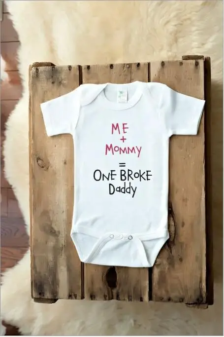 GSCH Детский комбинезон для младенцев мама плюс я одинаковый один сломан папа