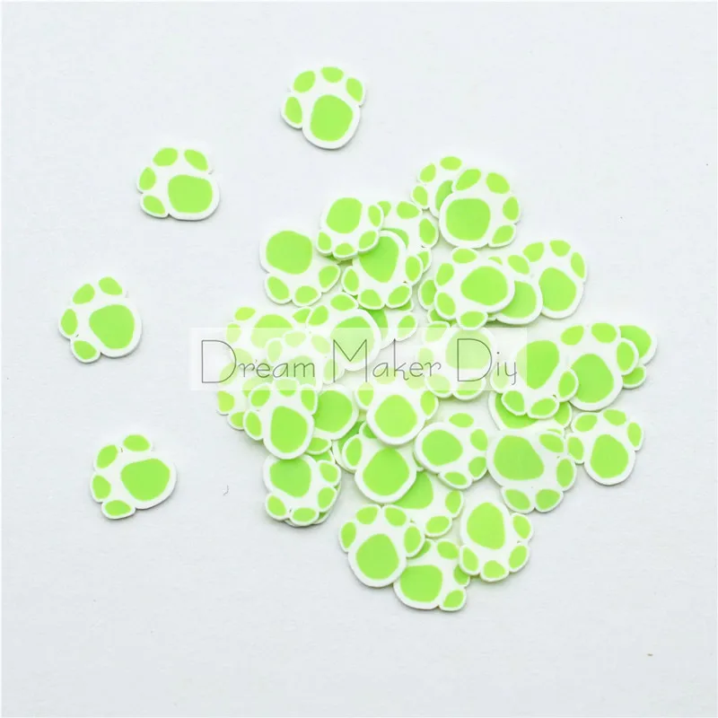 100 г/лот лапы медведя Полимерная глина посыпает милые конфетти для поделок сделай