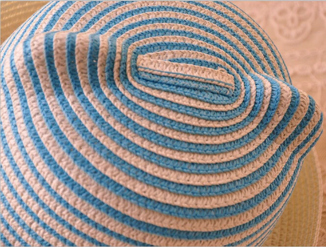 [DINGDNSHOW] новая модная полосатая пляжная соломенная шляпа от солнца с ушками летние