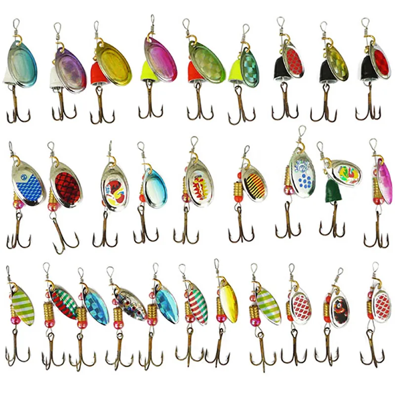 30 шт./лот Красочные Металлические Блесны Рыбалка искусственные приманки wirebait