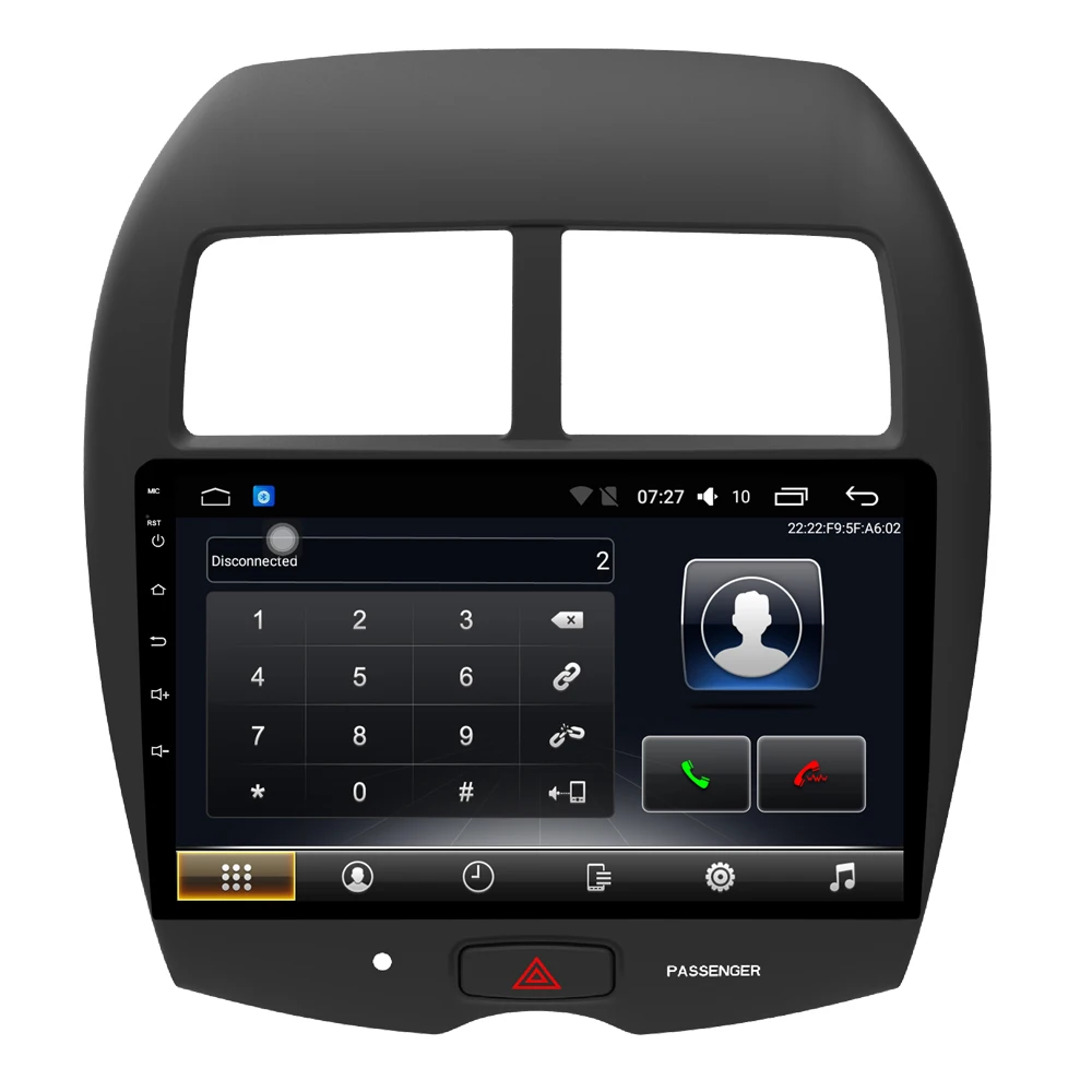 Car Multimedia player 1 Din Android 7.1 DVD For Mitsubishi ASX 2013-2018 10.1&quot 2G/32G touch screen Radio GPS | Автомобили и