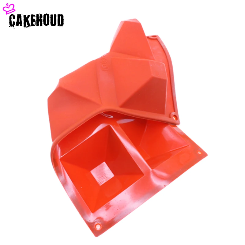 CAKEHOUD DIY силиконовые 6 полости пирамиды квадратной формы торта выпечки инструменты для кастрюль десерт декораторы оболочки мусс шоколад