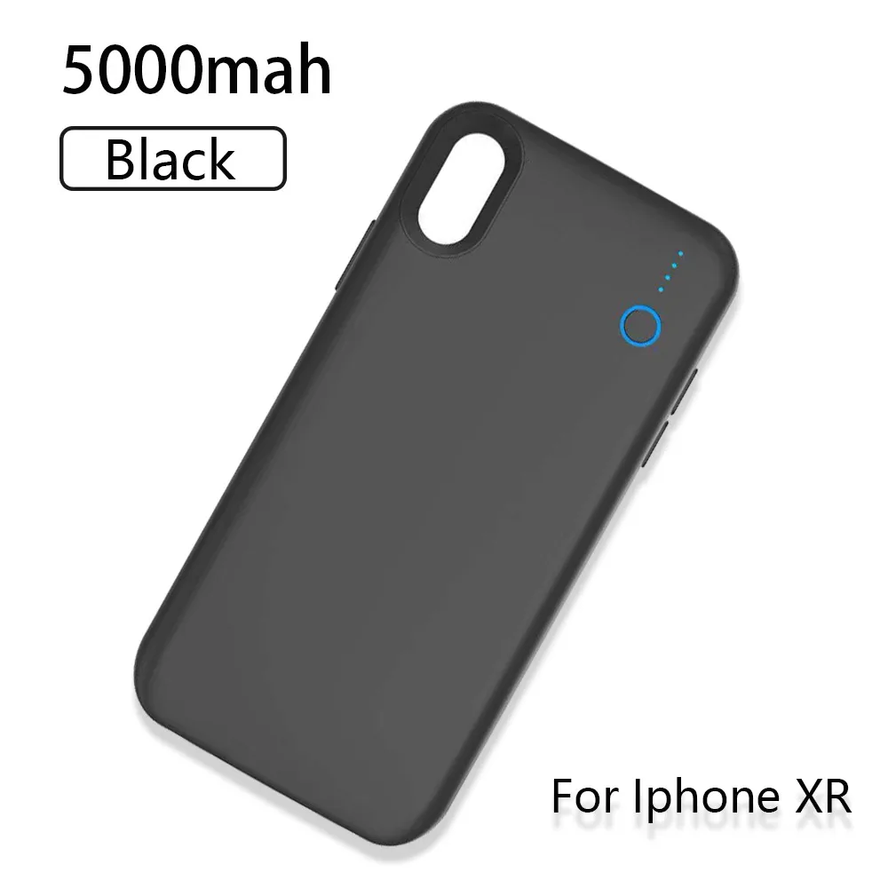 Беспроводной Аккумулятор Чехол для IPhone XR 5000 mah аккумулятор переносной корпус