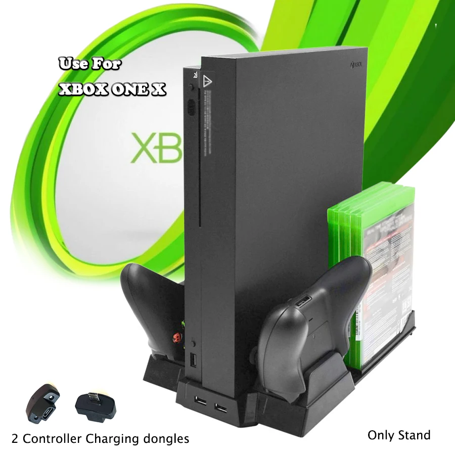 Подставка для хранения консоли контроллера Xbox one X док станция и охлаждающая