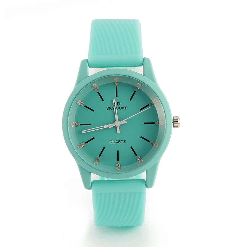 Зеленый Reloj mujer hombre повседневные часы унисекс кварцевые часы для мужчин и женщин Аналоговые наручные часы спортивные часы Силиконовые часы - Цвет: Зеленый