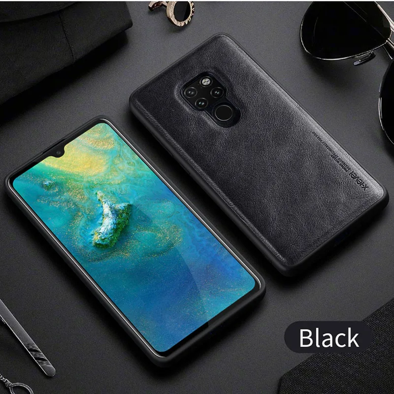 X-Level кожаный чехол для huawei mate 20 Pro чехол s мягкий Силиконовый противоударный задний Чехол для телефона huawei mate 20 - Цвет: Black
