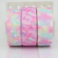 glowing pink printed grosgrain ribbon high quality gift packaging ribbons sewing accessories fabric diy supplies apparel tape