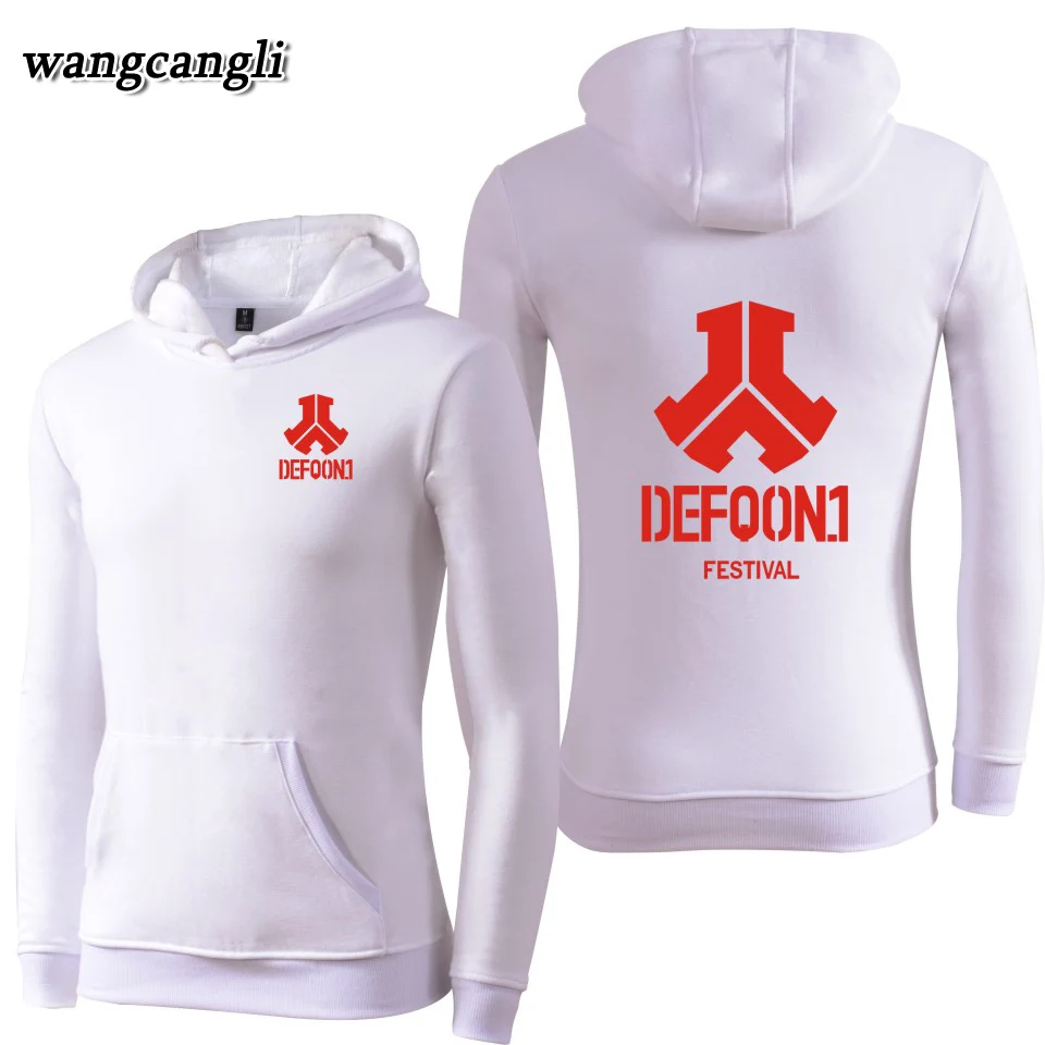 Новинка 2020 года. Мужские толстовки с капюшоном Defqon 1 Rock Band в стиле хип-хоп.