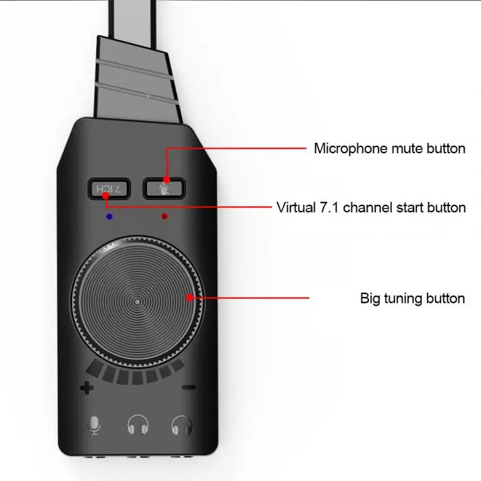 USB внешний адаптер для звуковой карты 7,1 каналов Plug and Play конвертер для звуковой карты Новое поступление