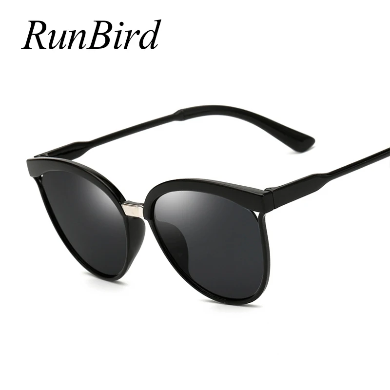 Солнечные очки RunBird кошачий глаз для женщин брендовые дизайнерские винтажные