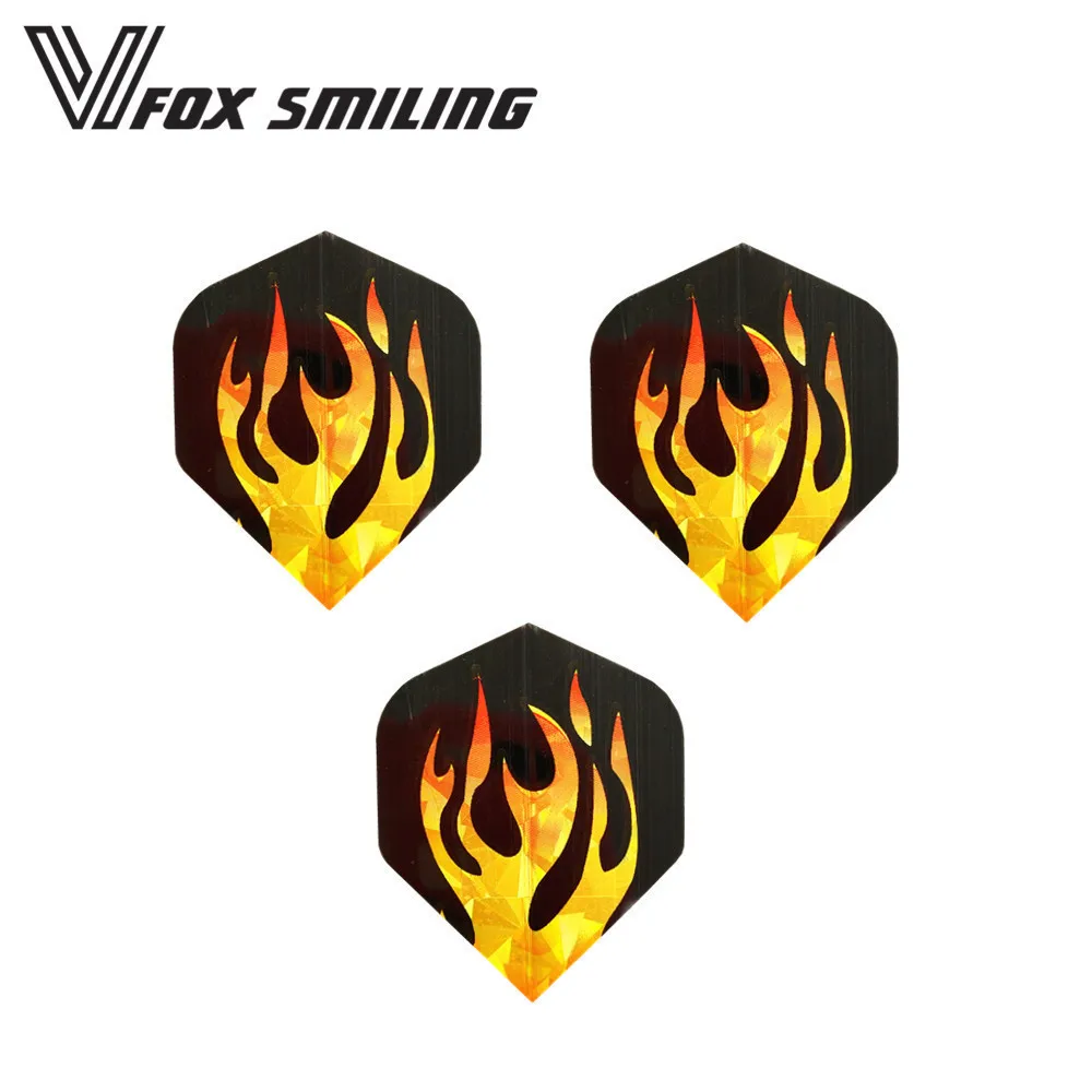 DFL-0203009 3pcs Fox Smiling, 3 шт., 15 видов стилей, красивые лазерные дартс, полеты, тонкая и стандартная форма, для профессиональных дартс, аксессуары, перо - Цвет: DFL-0203009 3pcs