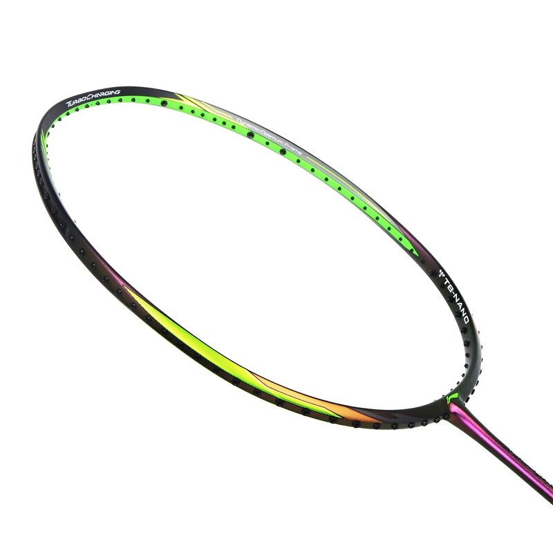 Li-Ning турбо зарядка 75D профессиональные ракетки для бадминтона атакующего типа подкладка из углеродного волокна N9II стример AYPM026 EONF17