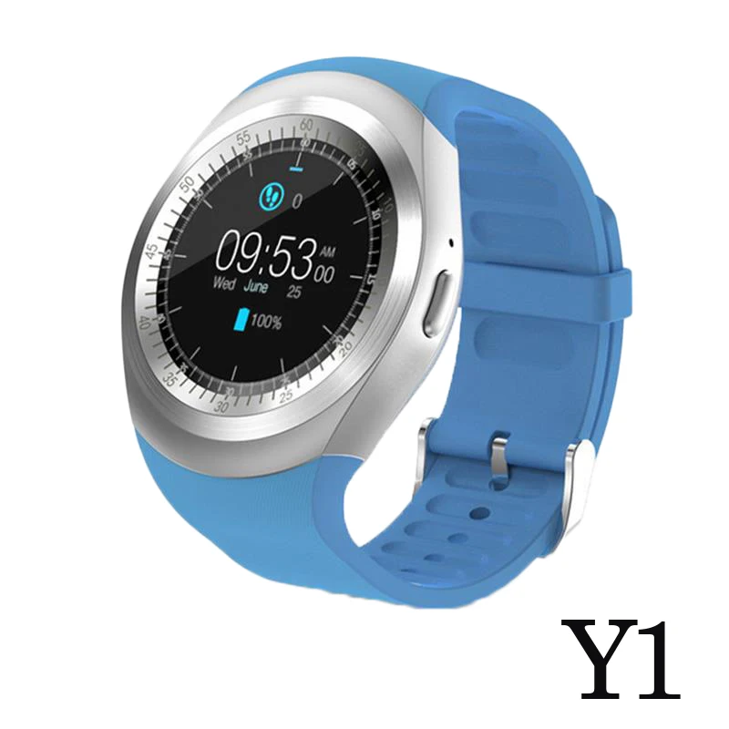 Y1 blue 696 Bluetooth V9 Смарт часы Relogio Android SmartWatch телефонный звонок GSM Sim удаленный дисплей с камерой информация Спорт Шагомер A1 - Цвет: Y1 blue