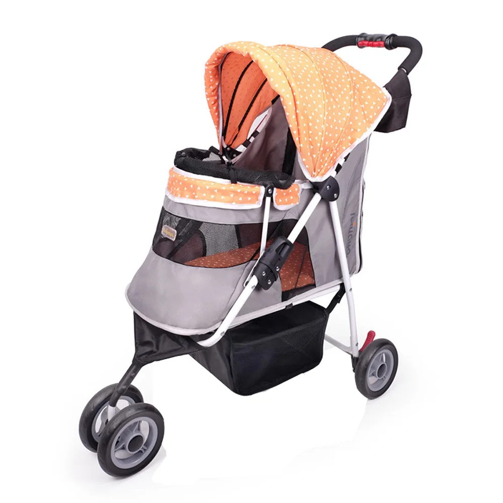 

Carrying Cat/Dog folding pet stroller for dog within 20KG cat Teddy three wheel folded dog carrier Pet Cat Stroller