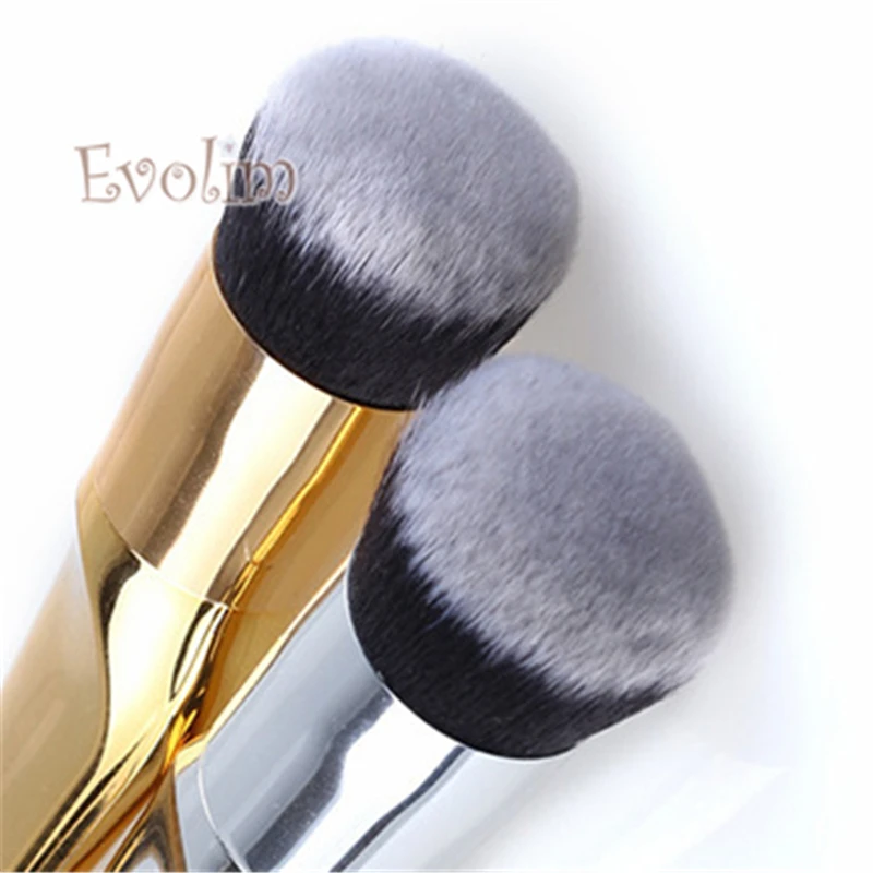 EVOLIM Pro 1 шт. макияж кисти в комплекте Gloden серебро высококачественный пластик для