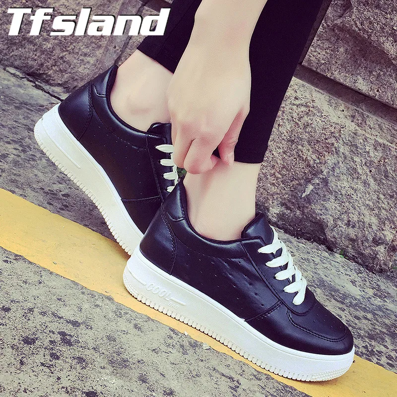Tfsland/Женская дышащая теннисная обувь на платформе женская Chaussure Femme Zapatos Mujer Basket