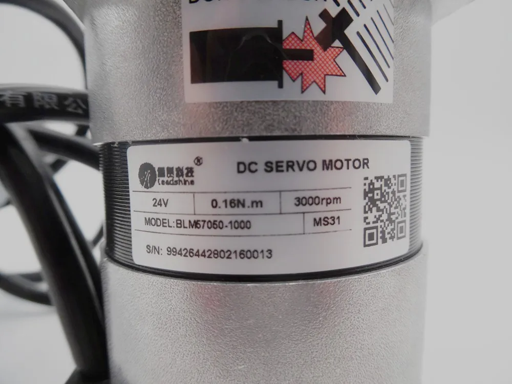 50 Вт Leadshine с бесщеточным двигателем 24 волтовый dc-двигатель, напряжение BLM57050 с бесщеточным двигателем постоянного тока мотор сервопривода 0.16N.M 3000 об/мин, Новинка