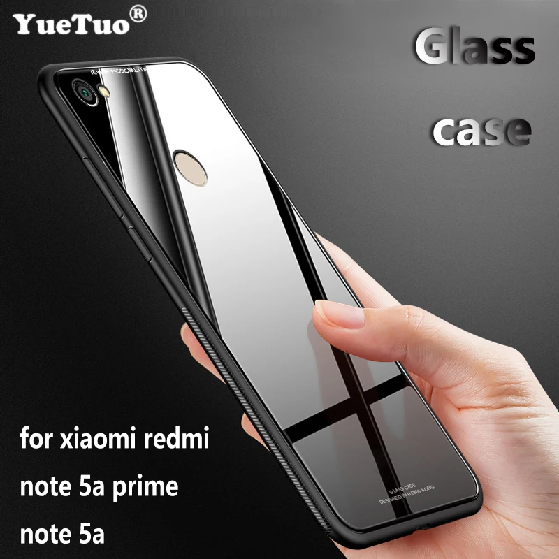 YUETUO закаленное стекло на заднюю крышку телефона etui чехол для xiaomi redmi note 5a prime pro note5a