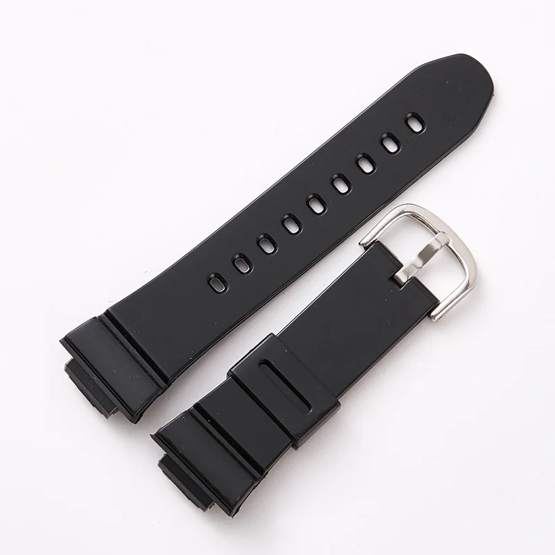 Black Аксессуары для часов 14 мм для Casio CASIO BABY-G BA-111, BA-110, BA-120, BA-112 ремешок для часов для мужчин и женщин резиновый ремень браслет - Цвет ремешка: Black