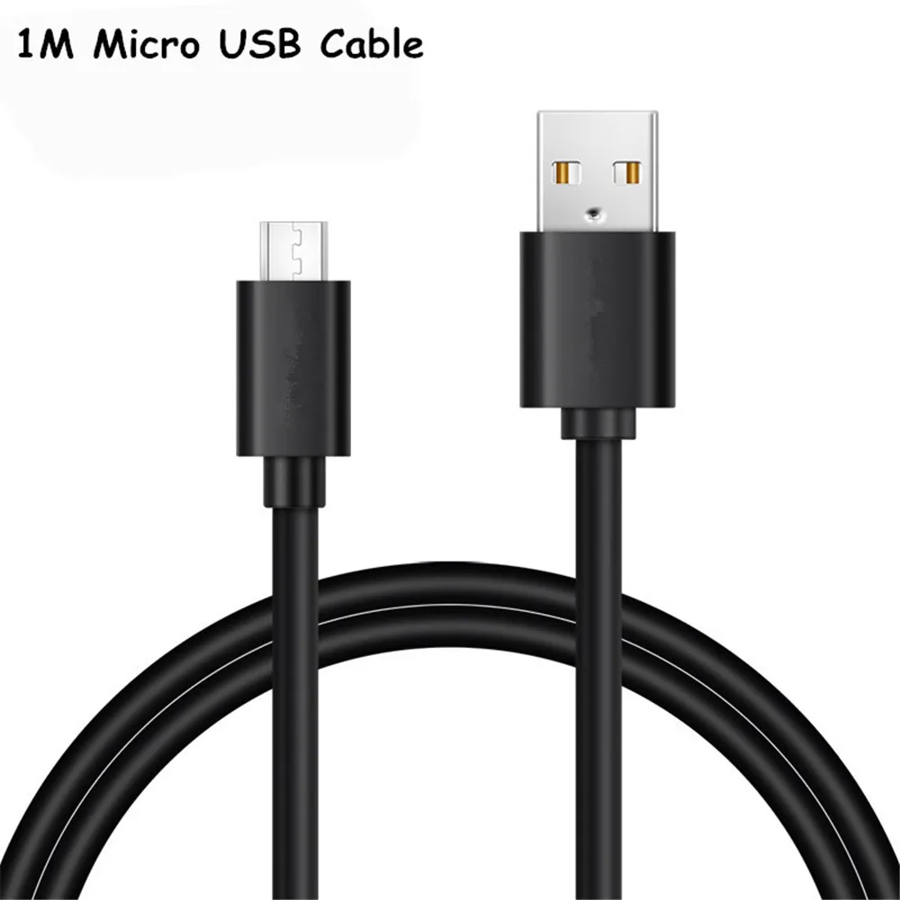 Для huawei Honor 6X 5C 6C 7C 7X 8X 8A 8C Micro USB кабель 5 в 2A Быстрая зарядка USB кабель Android usb зарядка Microusb зарядный кабель - Тип штекера: Micro USB 1M Black
