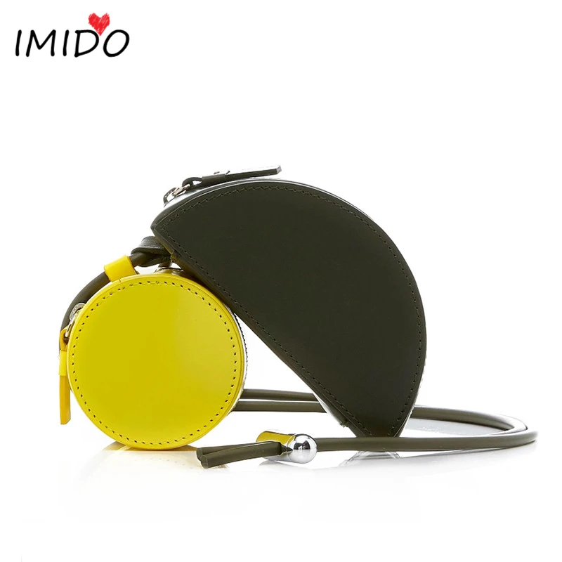 Полумесяц + круглые кожаные сумки женские мессенджеры наплечная сумка женская