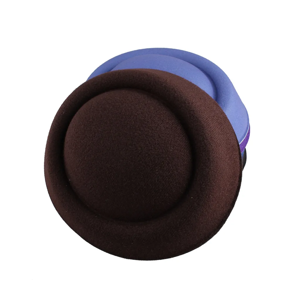 Бирюзовый синий 16 см чародей DIY millinery аксессуар для волос пиллбокс основа для шляпы с вуалью полиэстер мини топ шляпа событие MYQH020