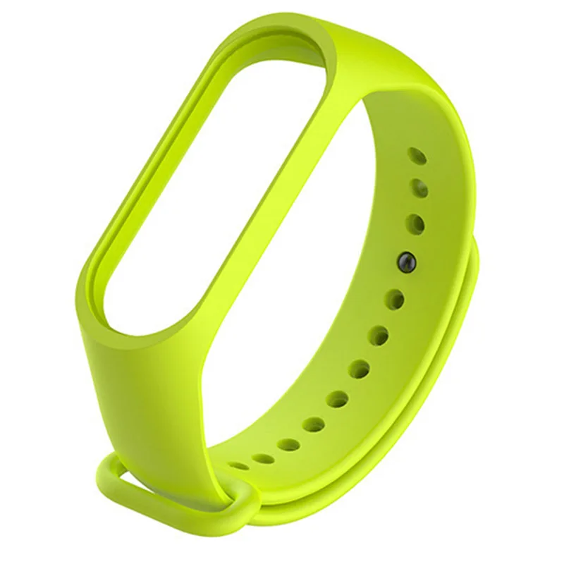 Green Strap Xiaomi mi ремешок 3/4 ремешок для часов Силиконовый ремешок для Xiaomi mi 3 аксессуары браслет mi Band 3 ремешок для смарт-браслета - Цвет: Green Strap