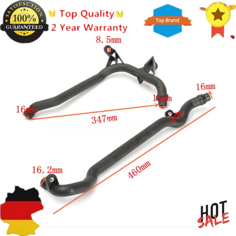 

AP03 New 2 pcs WATER + ENGINE HEATER INLET COOLANT PIPE Set 11531705210 11537502525 For BMW E36 E39 E46 X3 X5 Z3 Z4