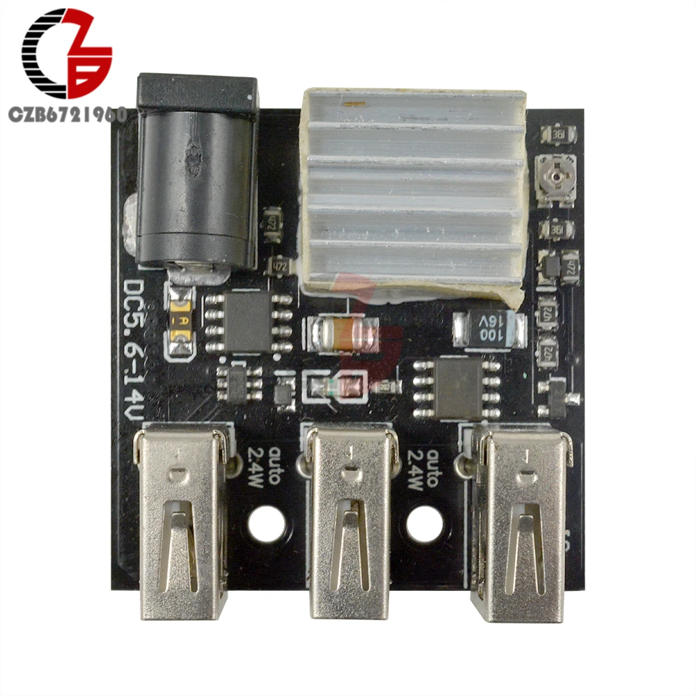 9 в 12 В до 5 8A 3 USB DC-DC понижающий трансформатор преобразователь напряжения