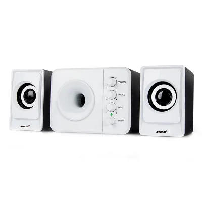 black and white Фирменная Новинка сада USB2.0 сабвуфер, для компьютера Динамик 3,5 мм мобильный динамик Комбинации для стационарного персонального компьютера Тетрадь ТВ DVD усилитель звука - Цвет: black and white
