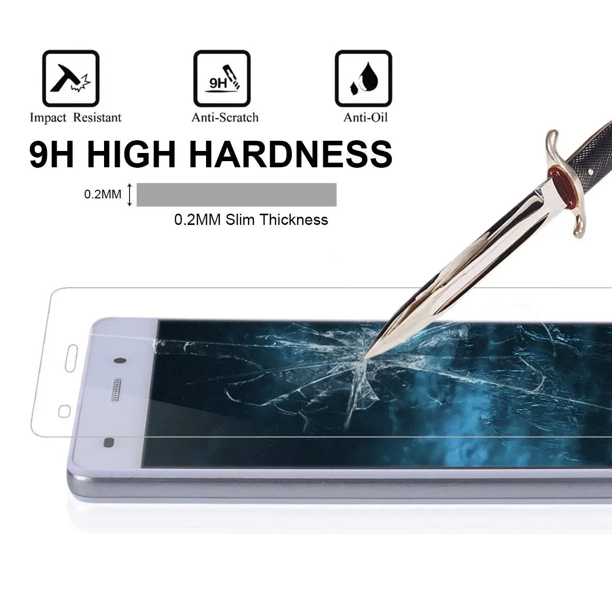 Закаленное стекло премиум класса для Huawei P8 Lite 2016 защита экрана Защитная пленка