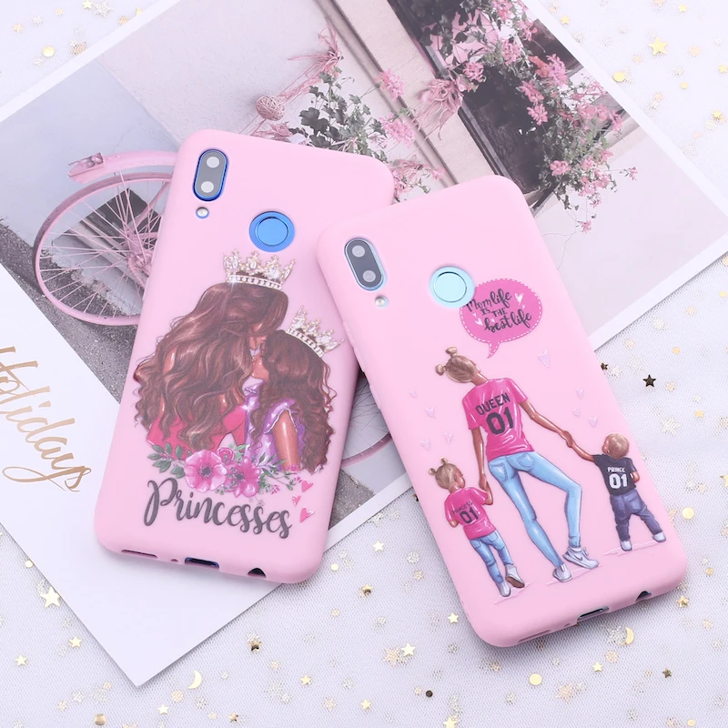 Для Samsung S8 S9 S10 S10e S20 Plus Note 8 9 10 A7 A8 принцессы Одежда для мамы папы и ребёнка Конфеты