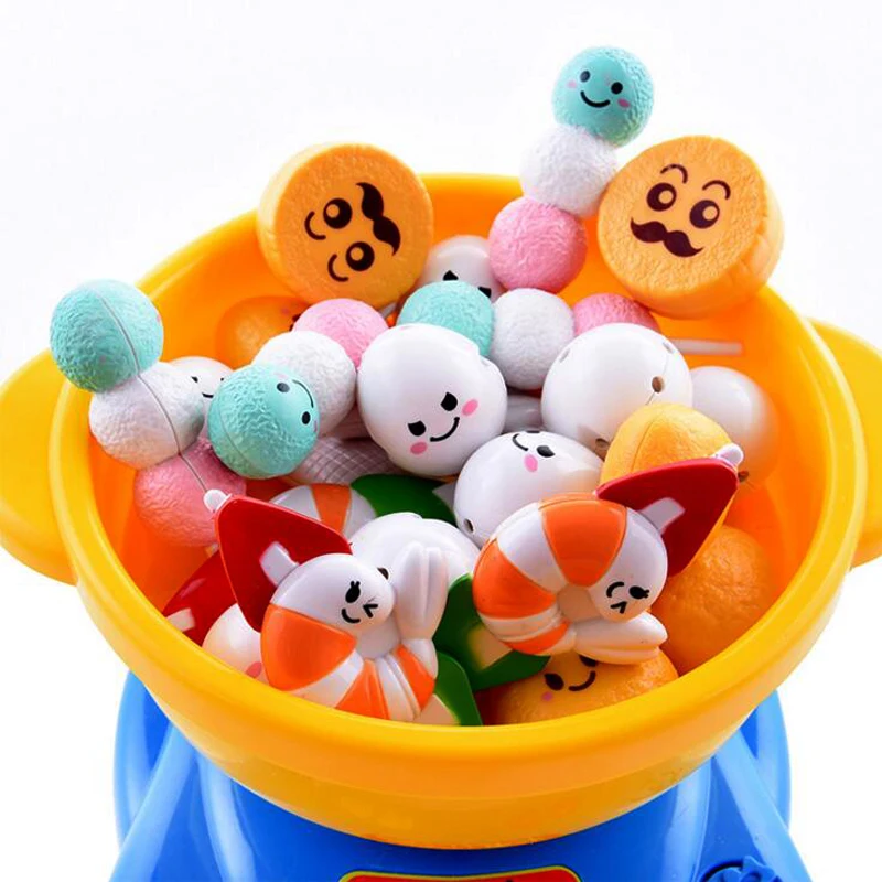 Kids Toys Pretend Kitchen Cooking Hot Pot Food Tools Kits Play House Toy Cookware Set Clipping Family Game Education Gifts |