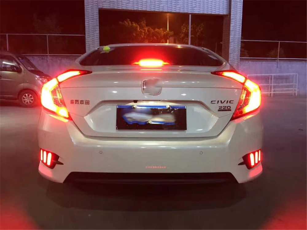 1 комплект светодиодный светодиодные лампы для заднего бампера и стоп-сигнала Honda