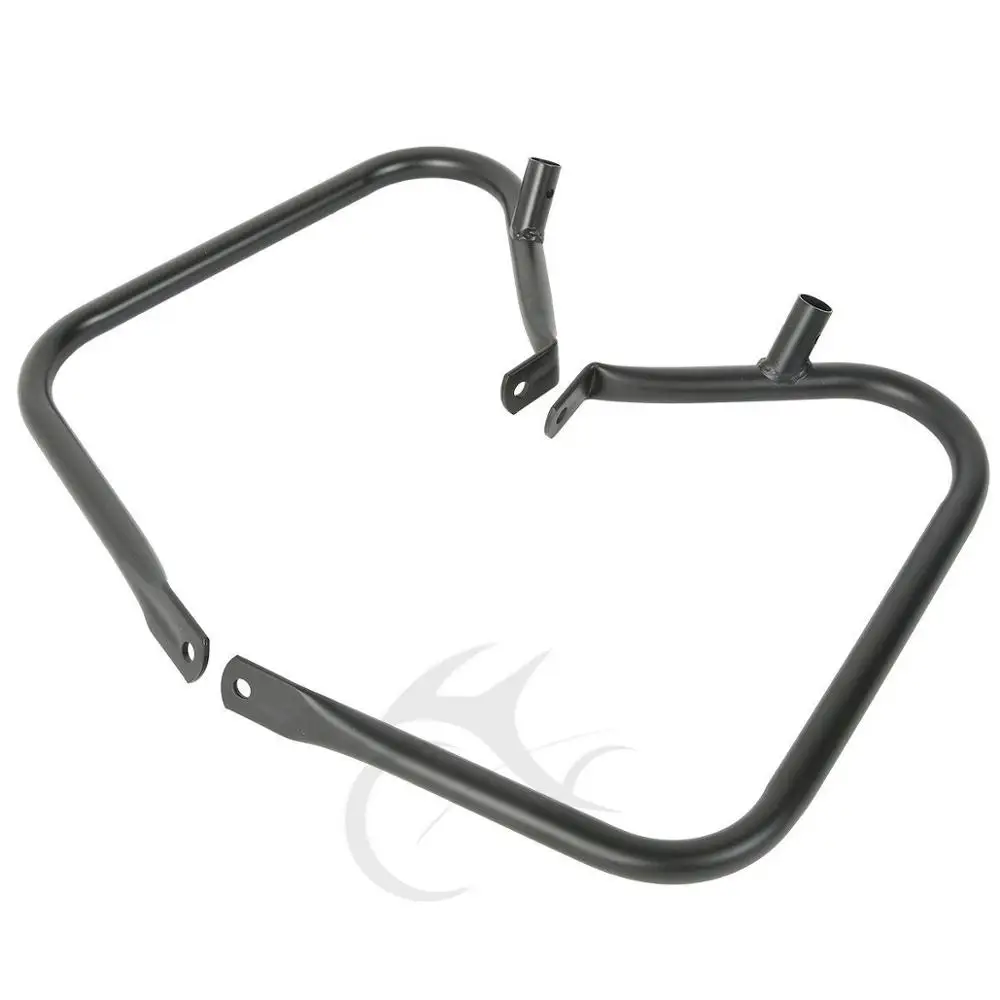 

Сумки для сумок для мотоциклов, стальной защитный Кронштейн для Harley Touring Road King Electra Glide Road Glide 1997-2013