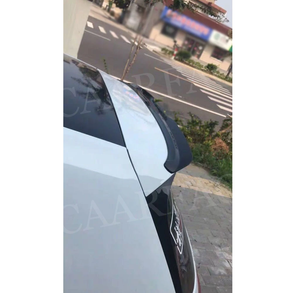 MK7 7,5 задний спойлер на крышу для Volkswagen VW Golf 7 7,5 VII GTI R Rline спойлер- ABS рояль черные крылья багажника